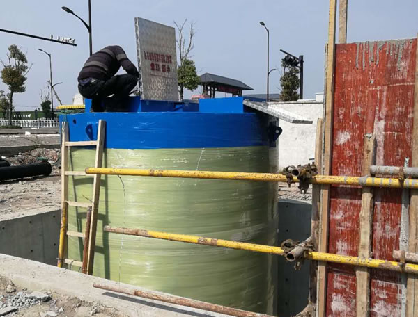 杭州义蓬一体化污水提升泵站安装